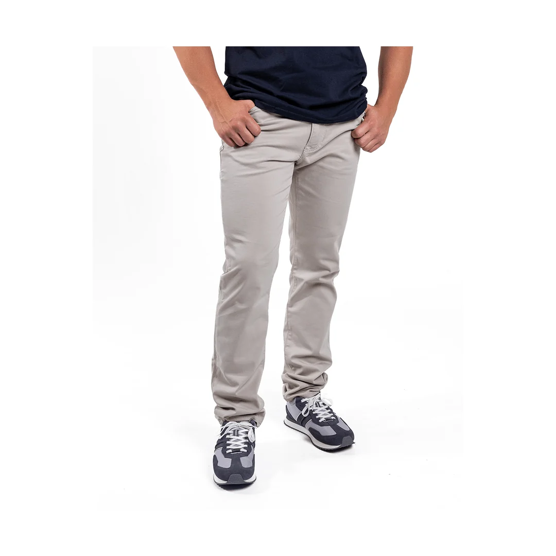 34 Heritage Men's COURAGE Pants in Oyster Summer Coolmax - Image 2
