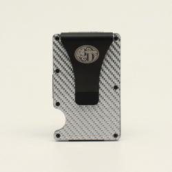 3D Mens Smart Wallet Woven Pattern Grey