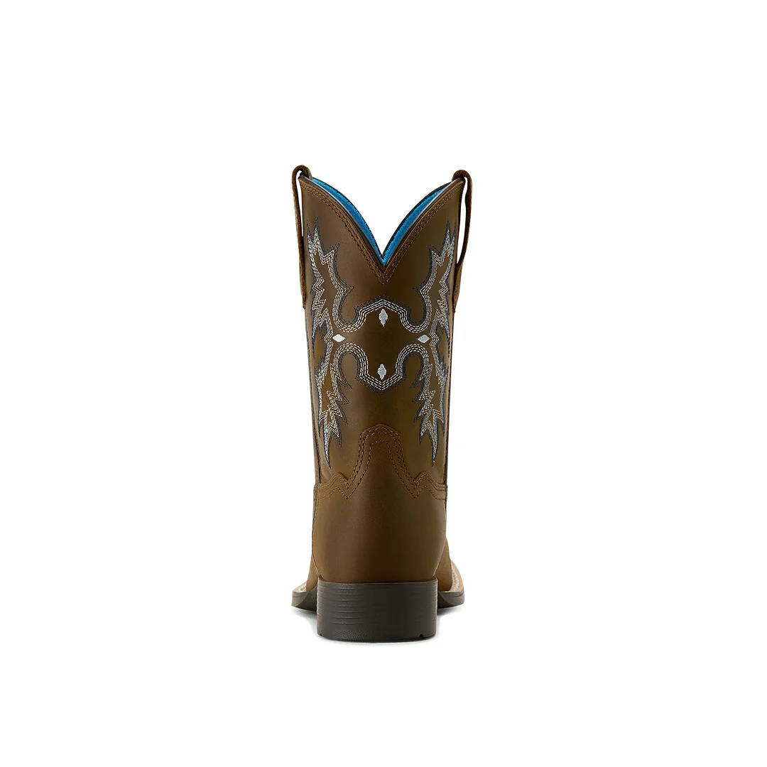 Ariat Youth Cowboy Boots Tombstone Distressed Brown - Image 2