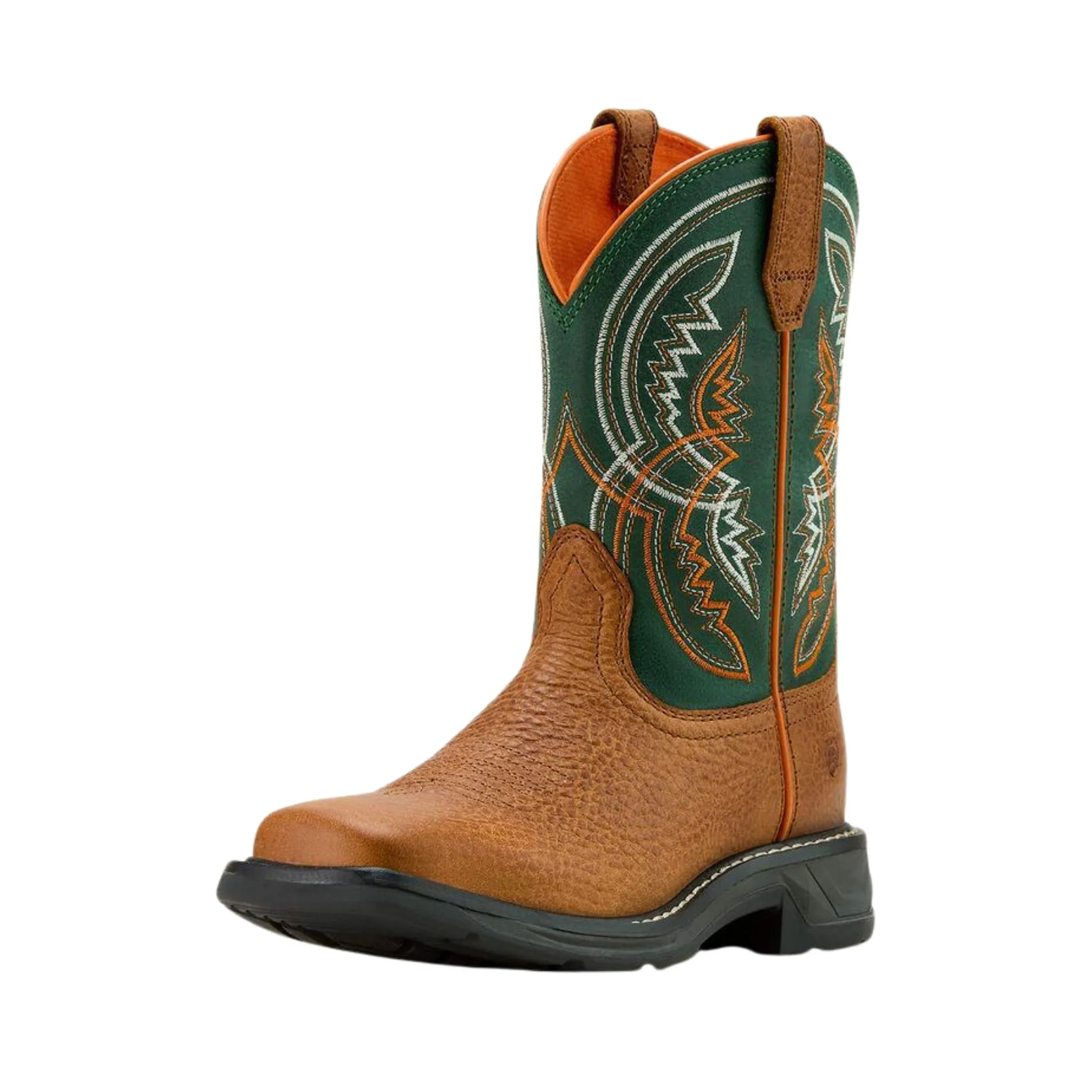 Ariat Boy's Workhog XT Coil Cowboy Boots Honey Tan - Image 3