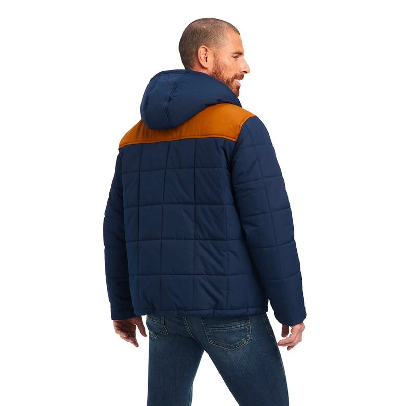 Ariat Men’s Crius Hooded Insulated Navy Jacket -Clearance - Image 5