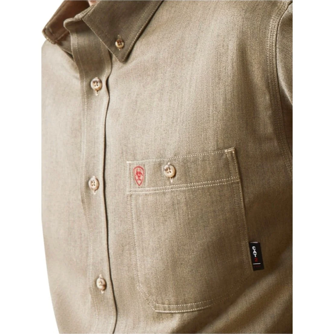 Ariat Men’s Work Shirt Flame Resistant CAT2 Inherent - Image 3