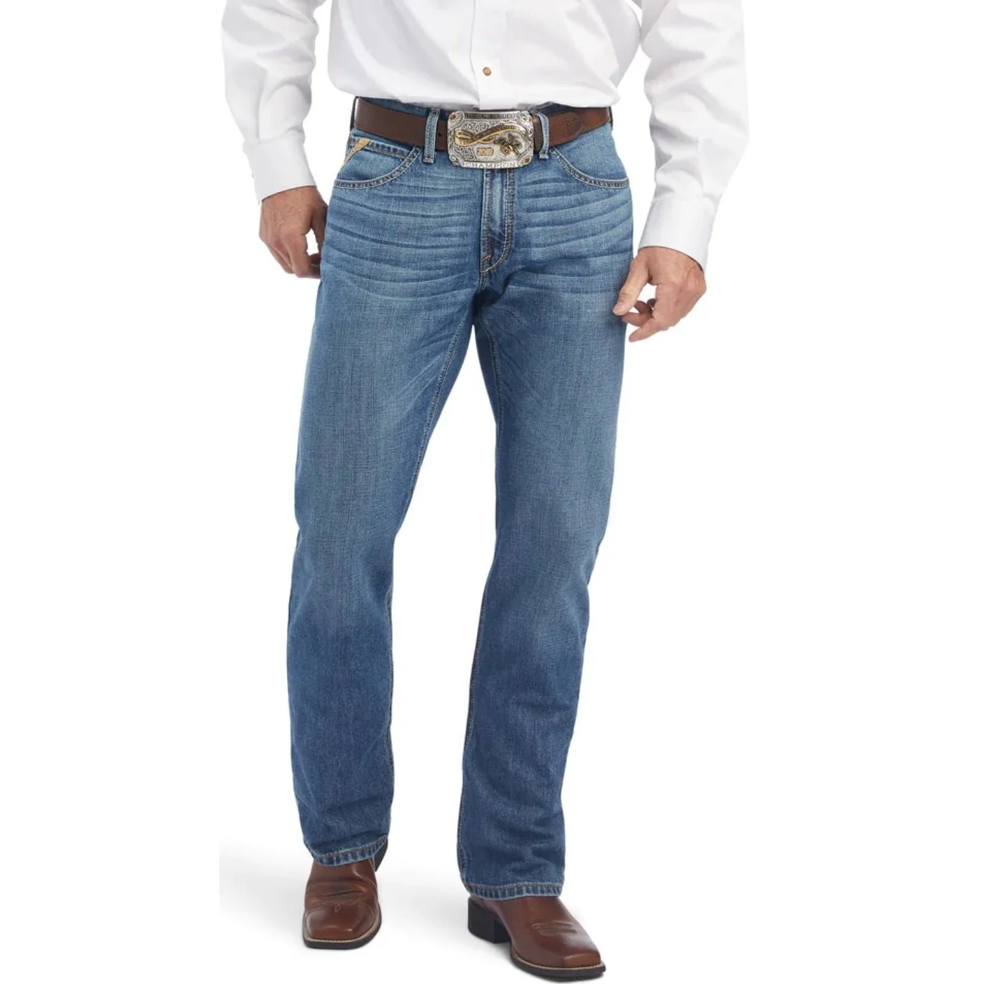 Ariat Men’s M4 Relaxed Straight Leg Riverbend Wash Clearance - Image 2
