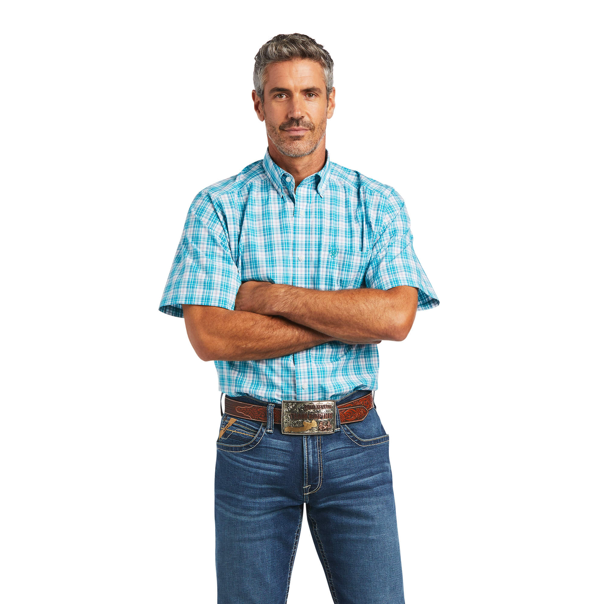 Ariat Men’s Shirt Short Sleeve Classic Fit Pro Series - Image 4