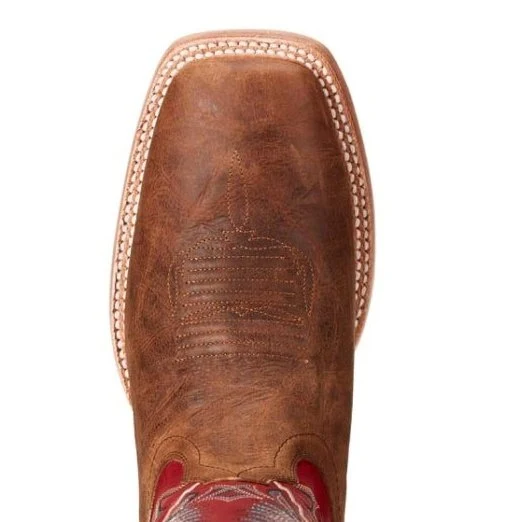 Ariat Men's Cowboy Boots 12" Relentless Elite Walking Heel Red or Black -Clearance - Image 3