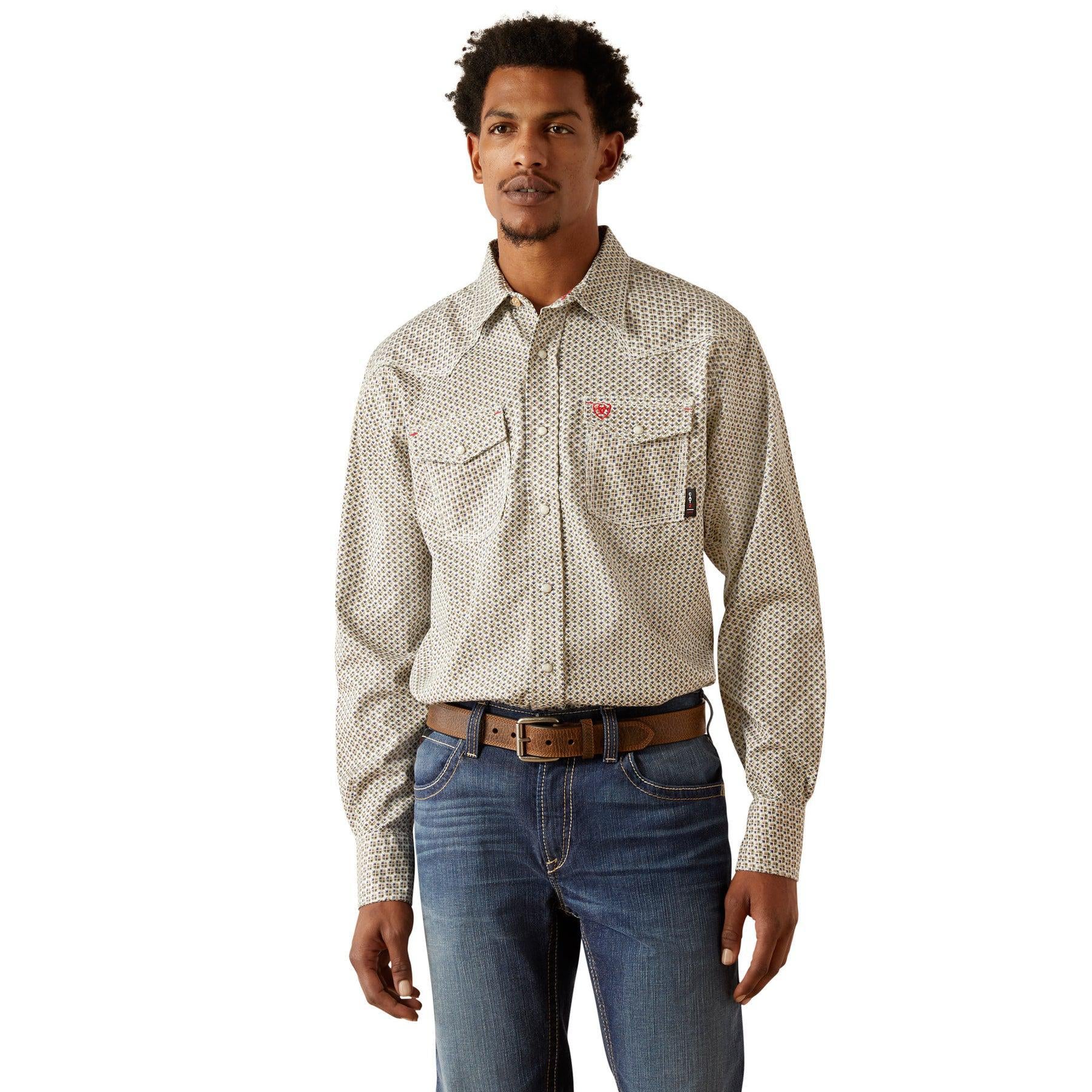 Ariat Men's Flame Resistant Venice Retro Fit Snaps Work Shirt