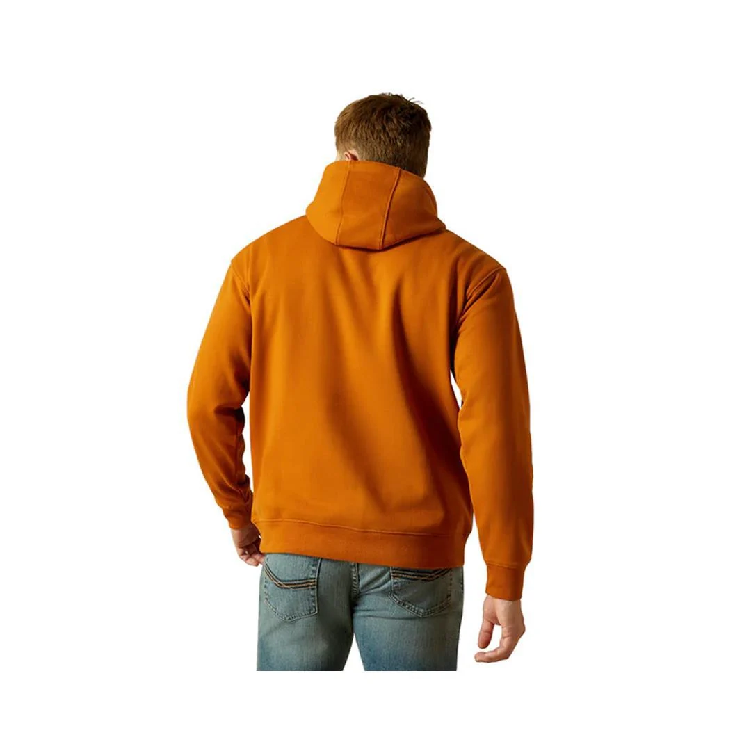 Ariat Men's Logo Hoodie Glazed Ginger - Image 2