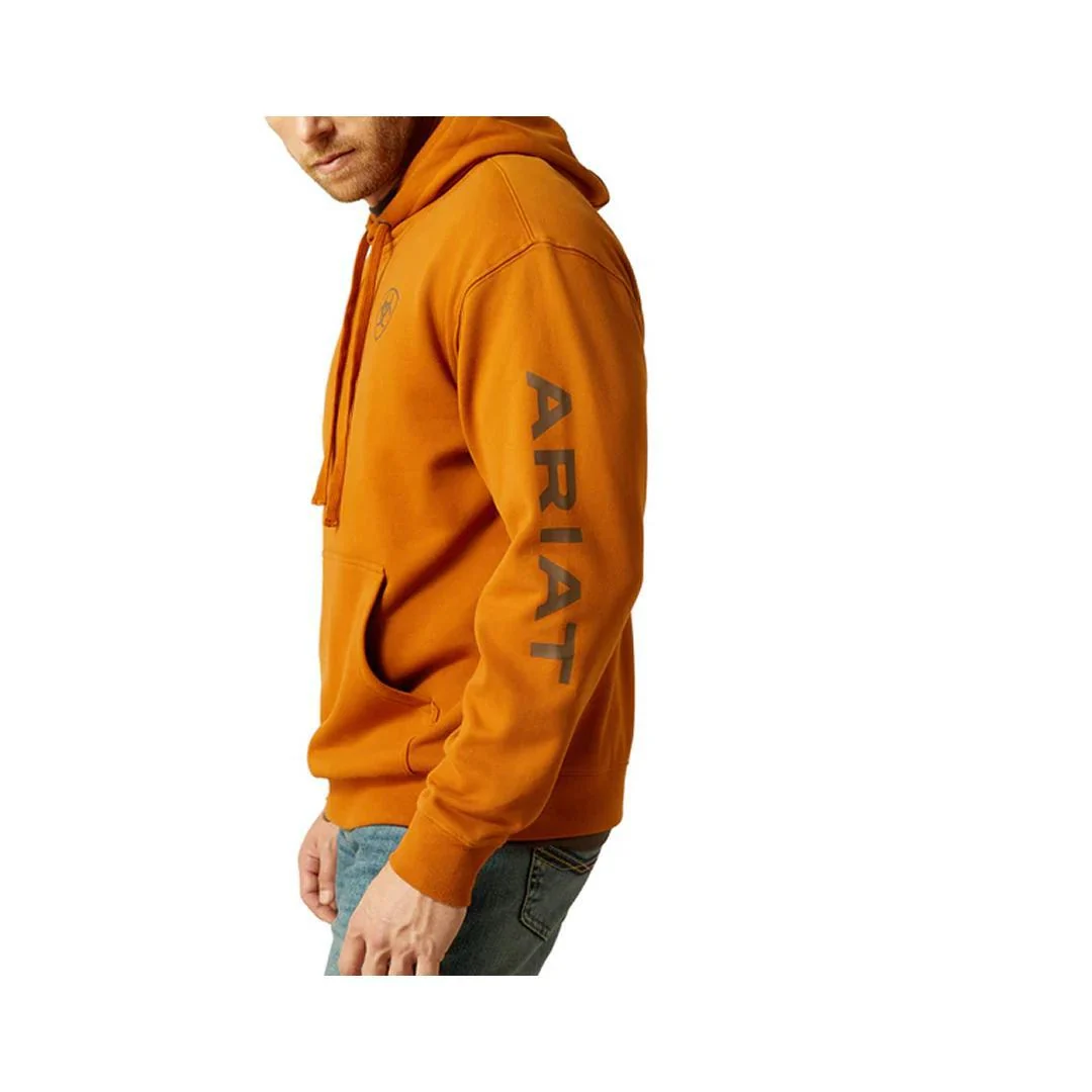 Ariat Men's Logo Hoodie Glazed Ginger - Image 6