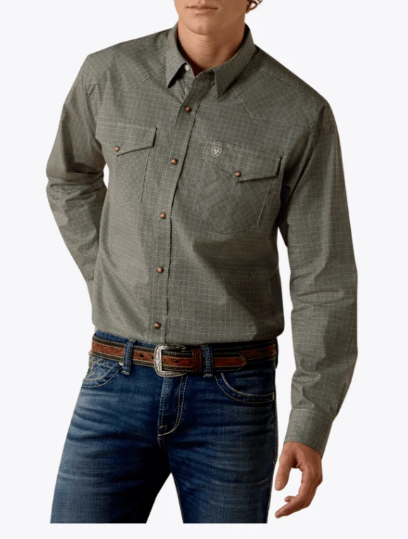 Ariat Men's Long Sleeve Floyd Fitted Snap Shirt
