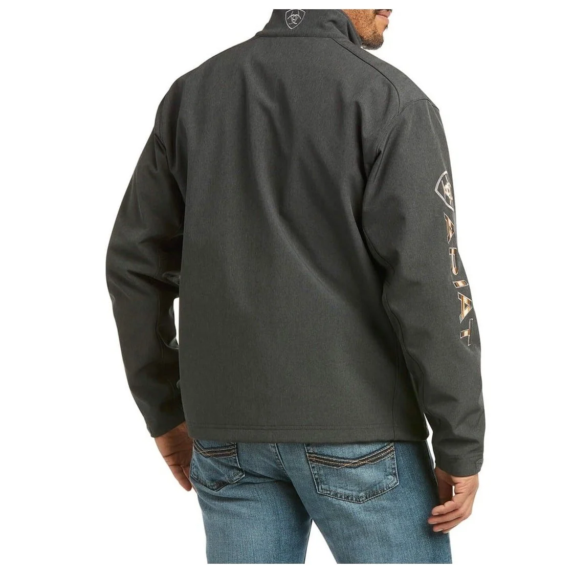 Ariat Men's Jacket Casual Softshell Pendleton Charcoal - Image 2