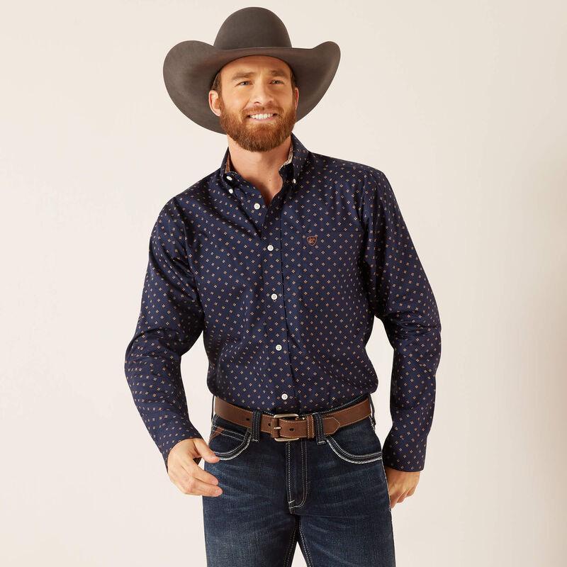 Ariat Men's Shirt Western Fit Wrinkle Free Kaiser Classic Fit