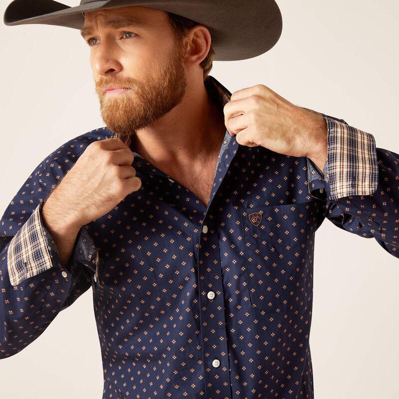 Ariat Men's Shirt Western Fit Wrinkle Free Kaiser Classic Fit - Image 6