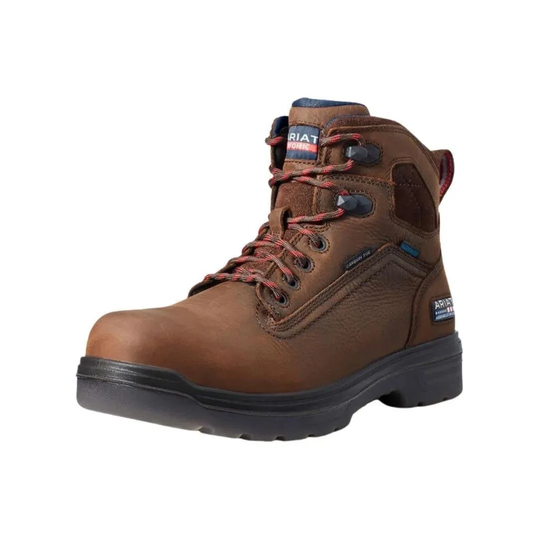 Ariat Men's Turbo USA Assembled 6" Waterproof Carbon Toe Work Boot - Image 15