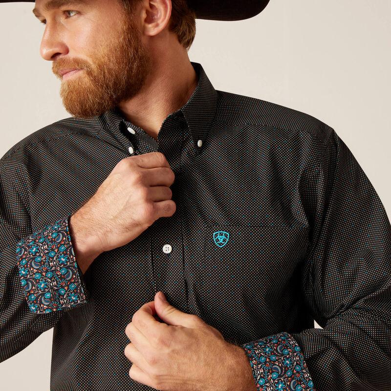 Ariat Men's Wrinkle Free Gian Fitted Shirt - Image 4