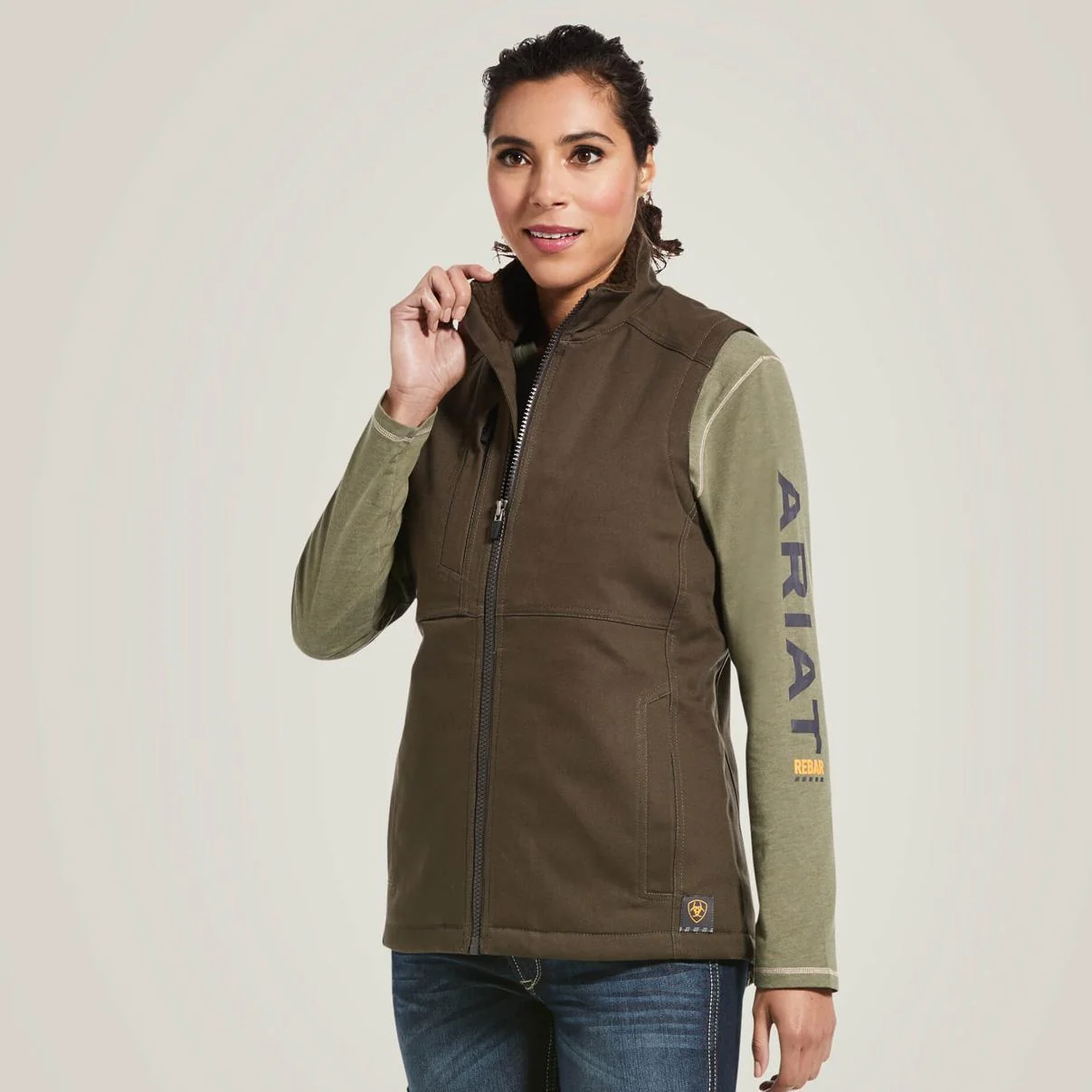 Ariat Women’s Vest Rebar Insulated DuraCanvas 10037590, 10032920 - Image 3