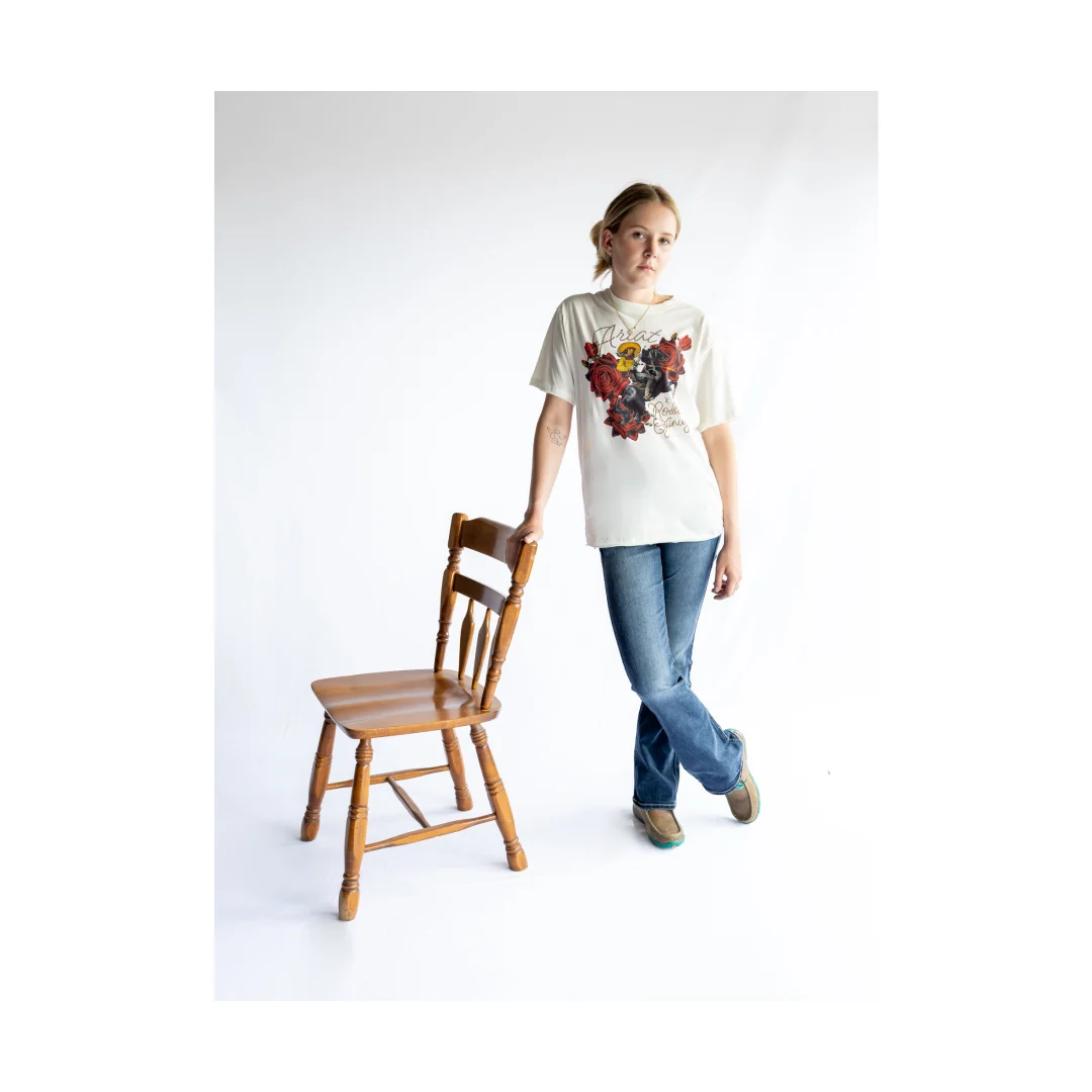 Ariat Women's X Rodeo Quincy Happy Trails Graphic Tee - Image 2