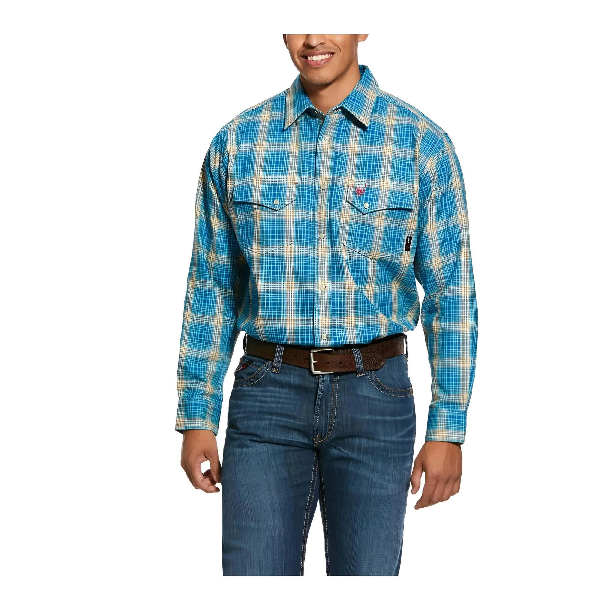 Ariat Work Men's Shirt Snaps FR Flame Resistant Sanders - Image 7