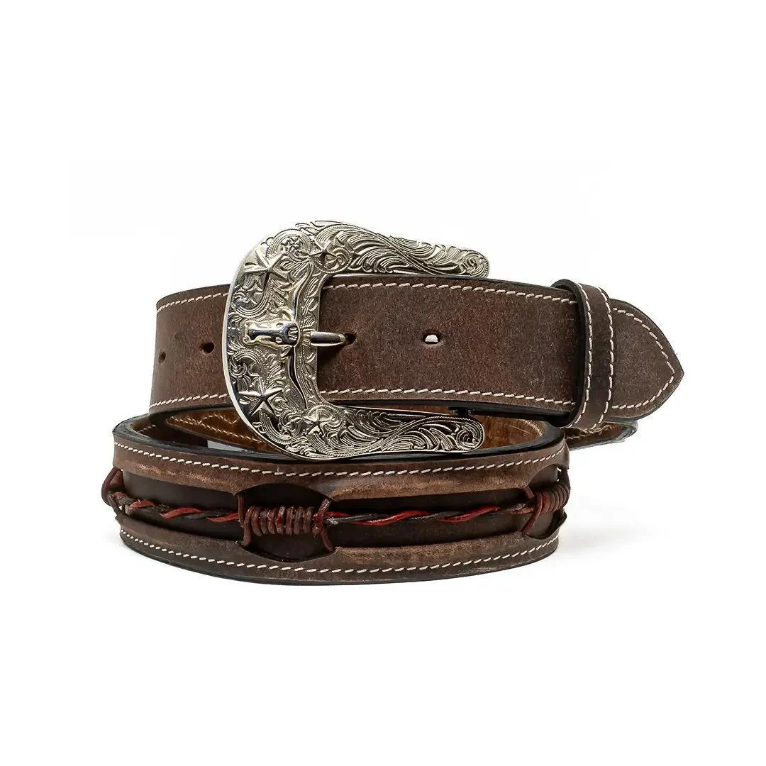ASF Leathers Men's Barbwired Inlay Belt - Image 5