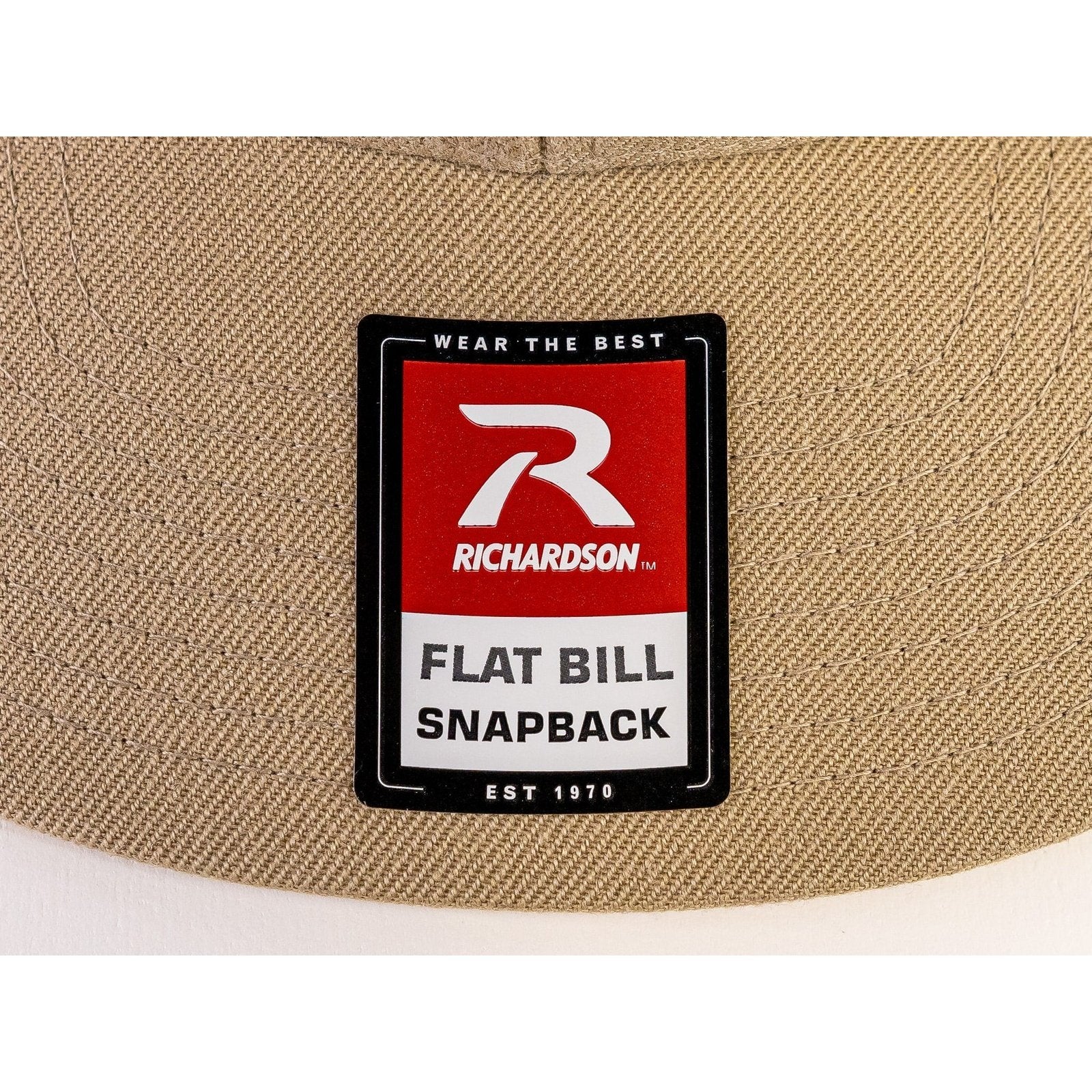 Baredown Brand Flat Bill Trucker Cap Khaki/Brown Hat - Image 2