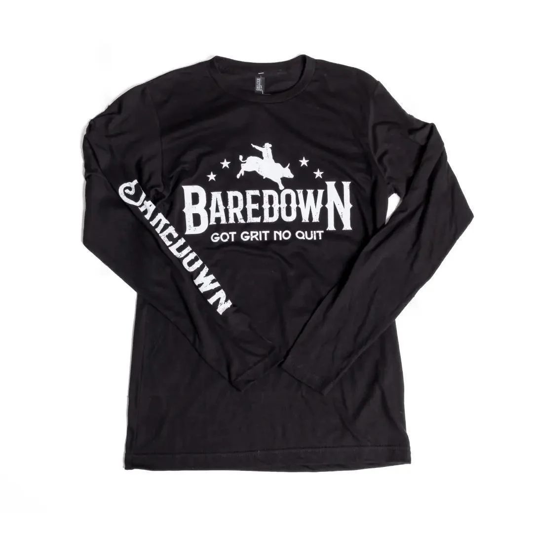 Baredown Brand Unisex Shirt Long Sleeve Bull Rider Graphic - Image 9