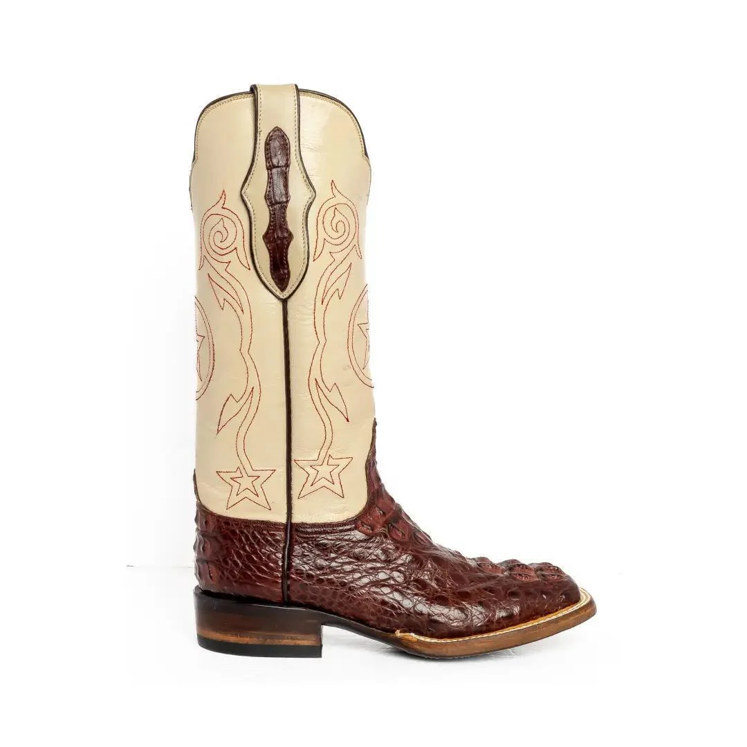 Black Jack Women's Cowgirl Boots 13" Exotic Caiman Hornback - Image 3