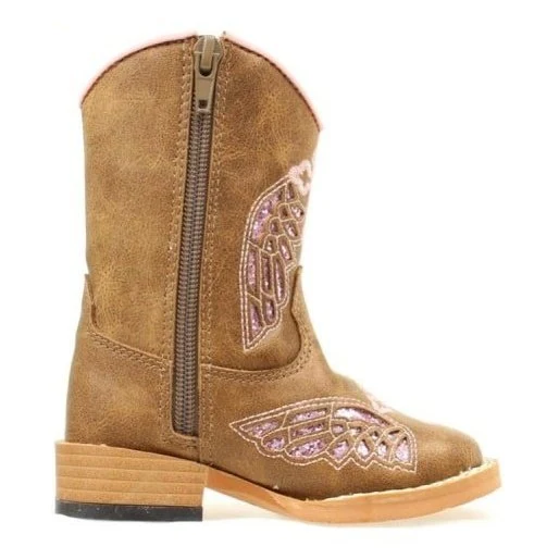 Blazin Roxx Toddler Girl's Cowgirl Boots Gracie Cross and Wings