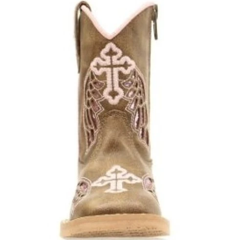 Blazin Roxx Toddler Girl's Cowgirl Boots Gracie Cross and Wings - Image 2