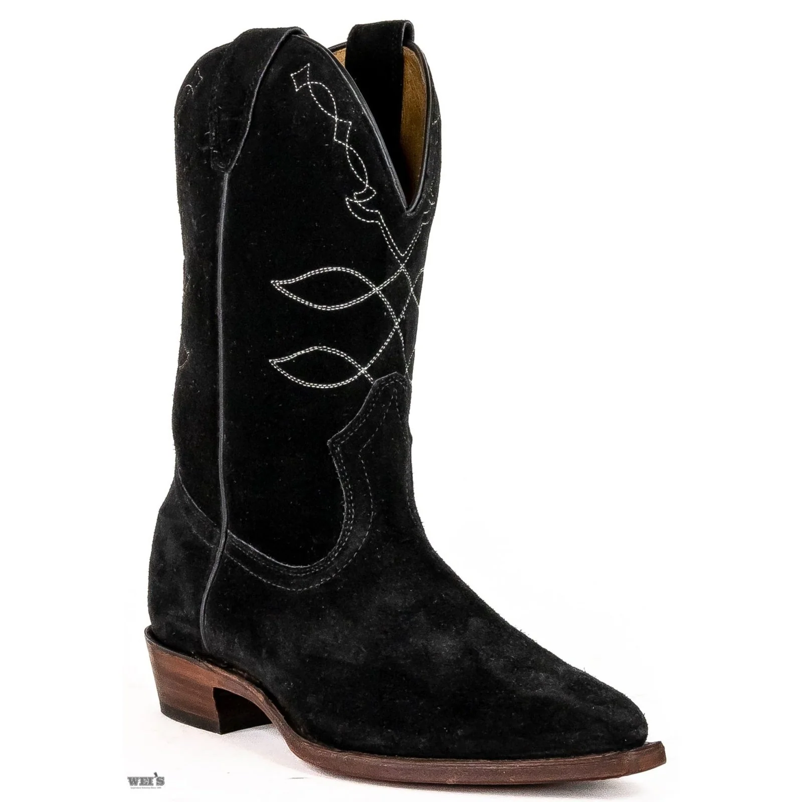 Boulet Women's Western Boots 12" Suede J Toe Semi Walking Heel - Clearance