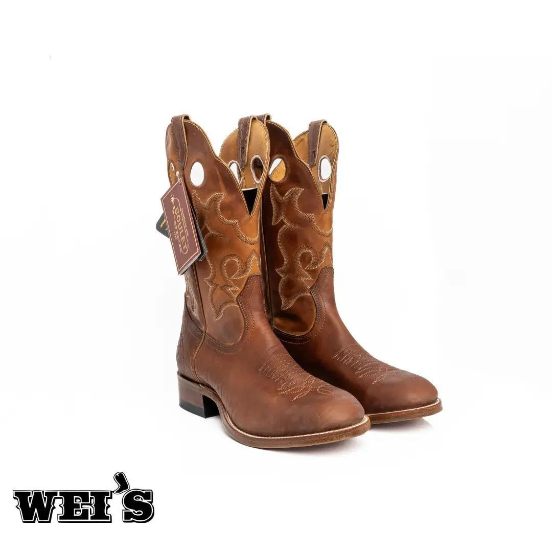 Boulet Men's 11" Cowboy Boots Brown - CLEARANCE - Image 2