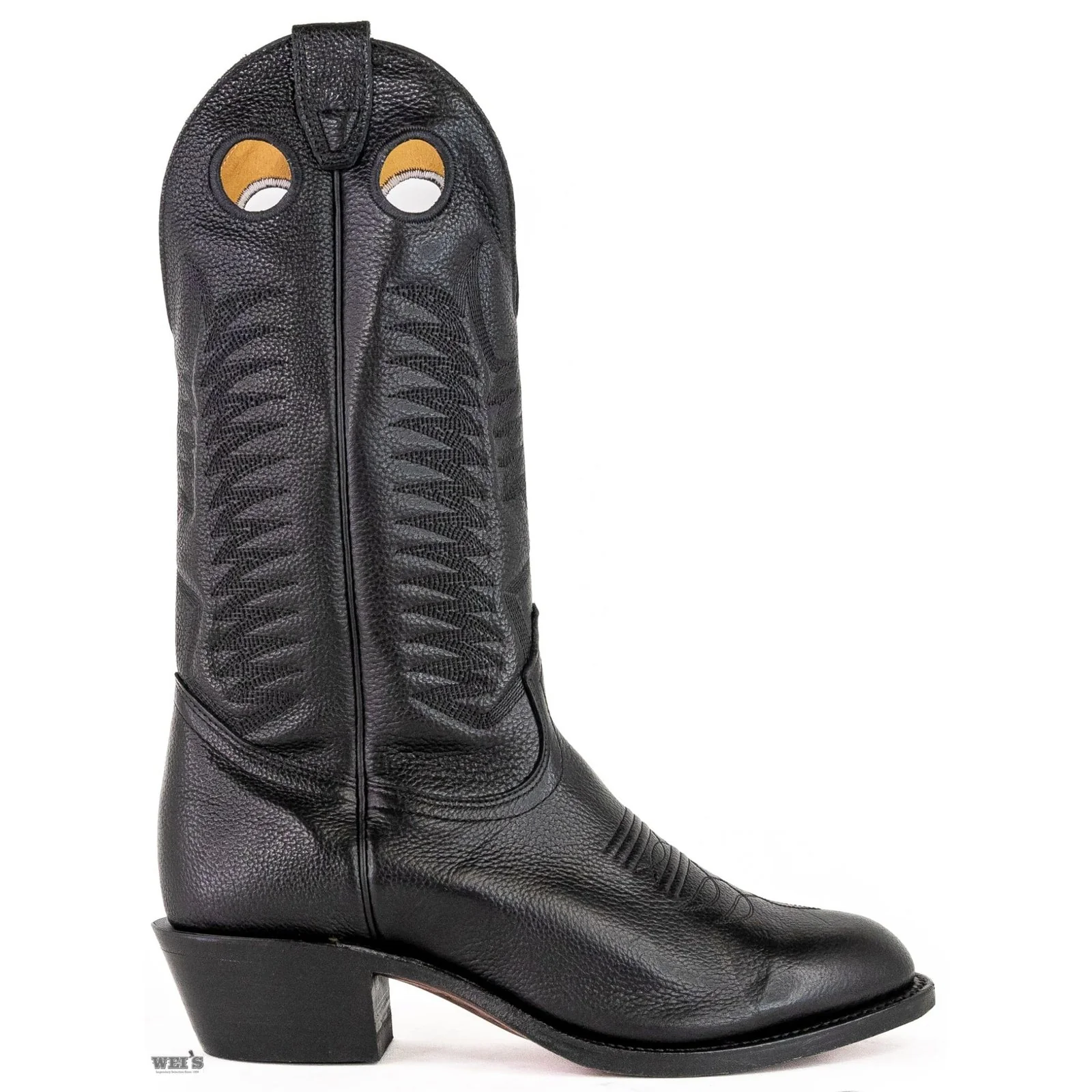 Boulet Men's Cowboy Boots 15" Deertan Cowboy Heel, Medium Round Toe - Image 3