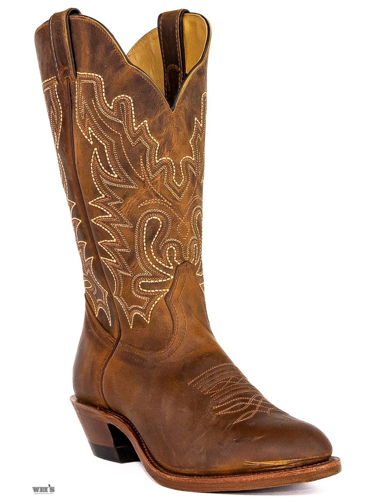 Boulet Men's Cowboy Boots Cowhide Cowboy Heel U Toe 7202 - Image 7