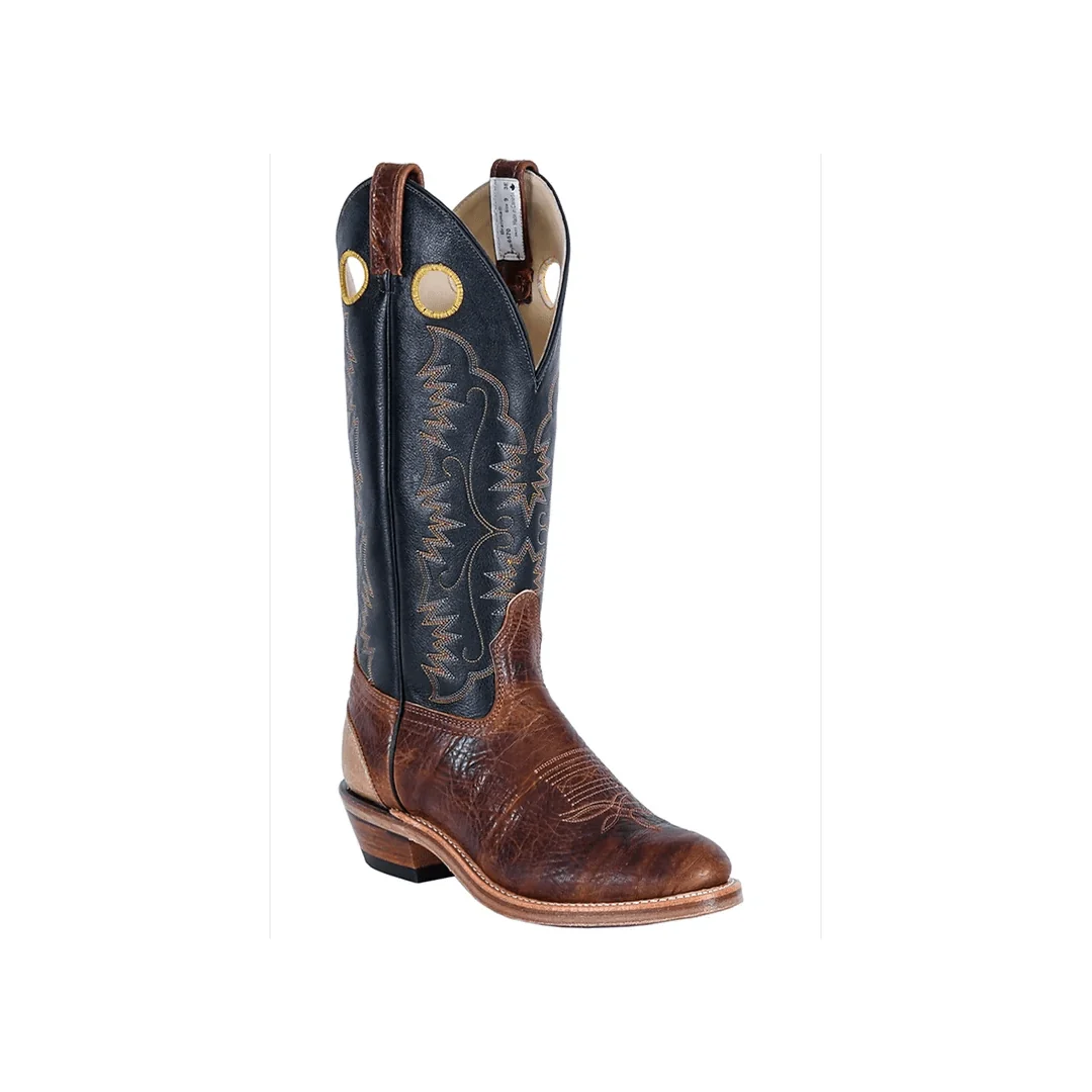 Brahma Men's Buckaroos & Bronc Western Boots in Maple/Black