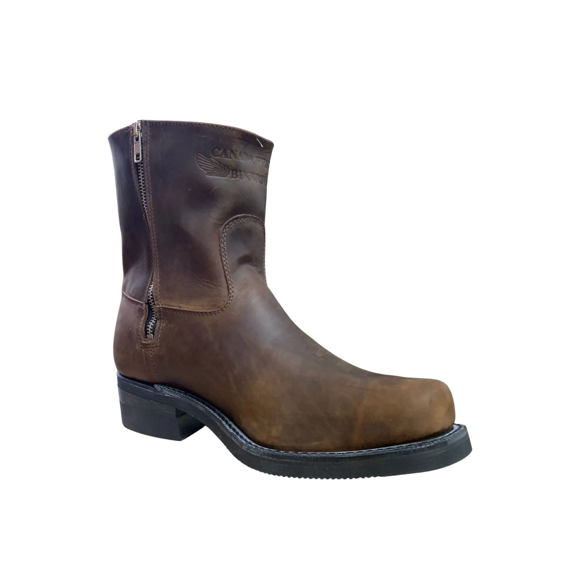 Canada West Men's Biker Engineer Boot Crazy Horse - Image 2