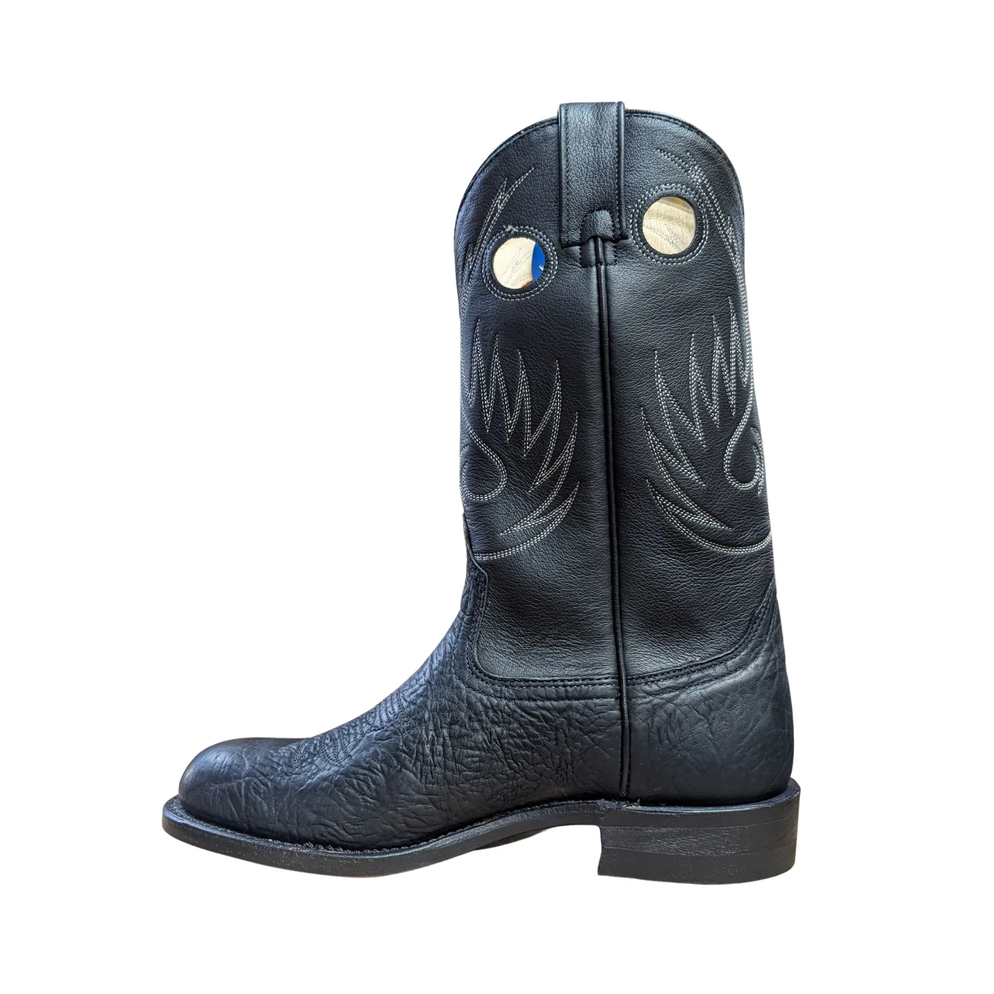 Canada West Brahma Men's Black Bullhide Cowboy Boots 8161- Clearance - Image 2