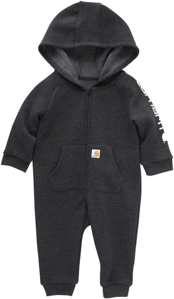 Carhartt Baby Boys Long-Sleeve Hooded Zip-up Footless Jumpsuit One-Piece Hoodie