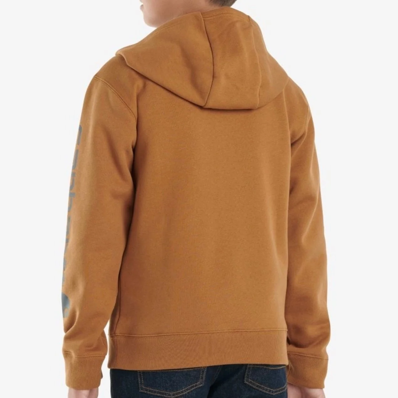 Carhartt Boy’s Hoodie Long Sleeve Graphic Carhartt Brown - Image 2