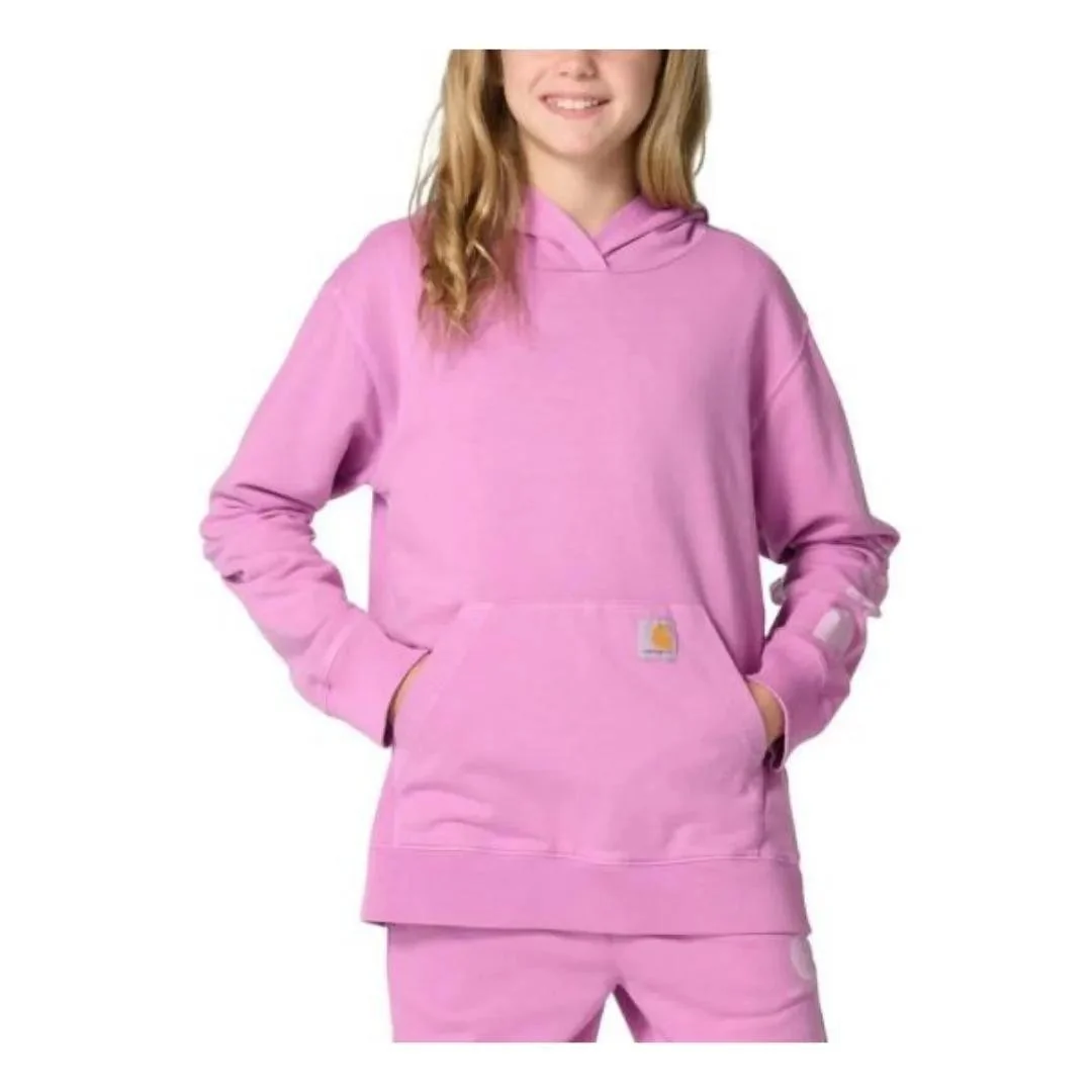 Carhartt Child/Girl's Re-Engineered Long-Sleeve Garment Dyed French Terry Sweatshirt