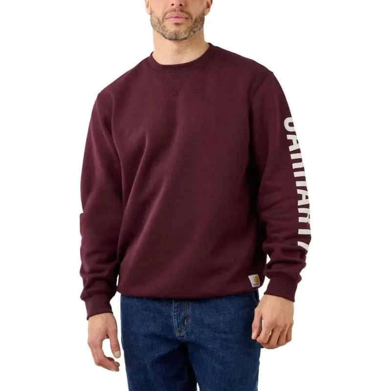 Carhartt Men’s Crewneck Graphic Logo Sweatshirt