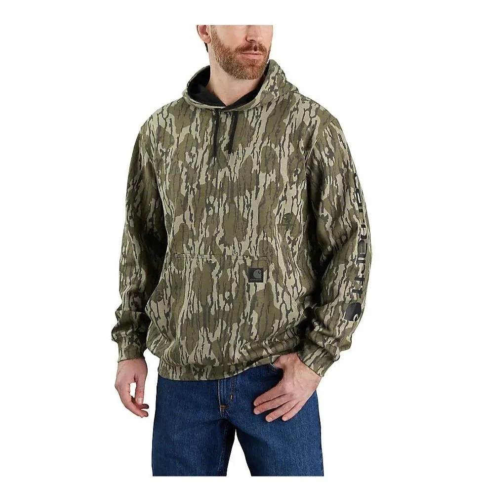 Carhartt Men’s Loose Fit Midweight Camo Sleeve Graphic Sweatshirt