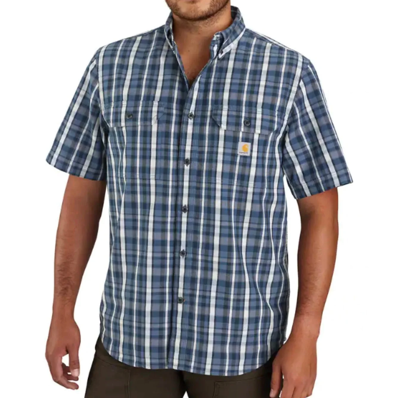 Carhartt Men’s Loose Fit Midweight Short-Sleeve Shirt 105702 - Image 2
