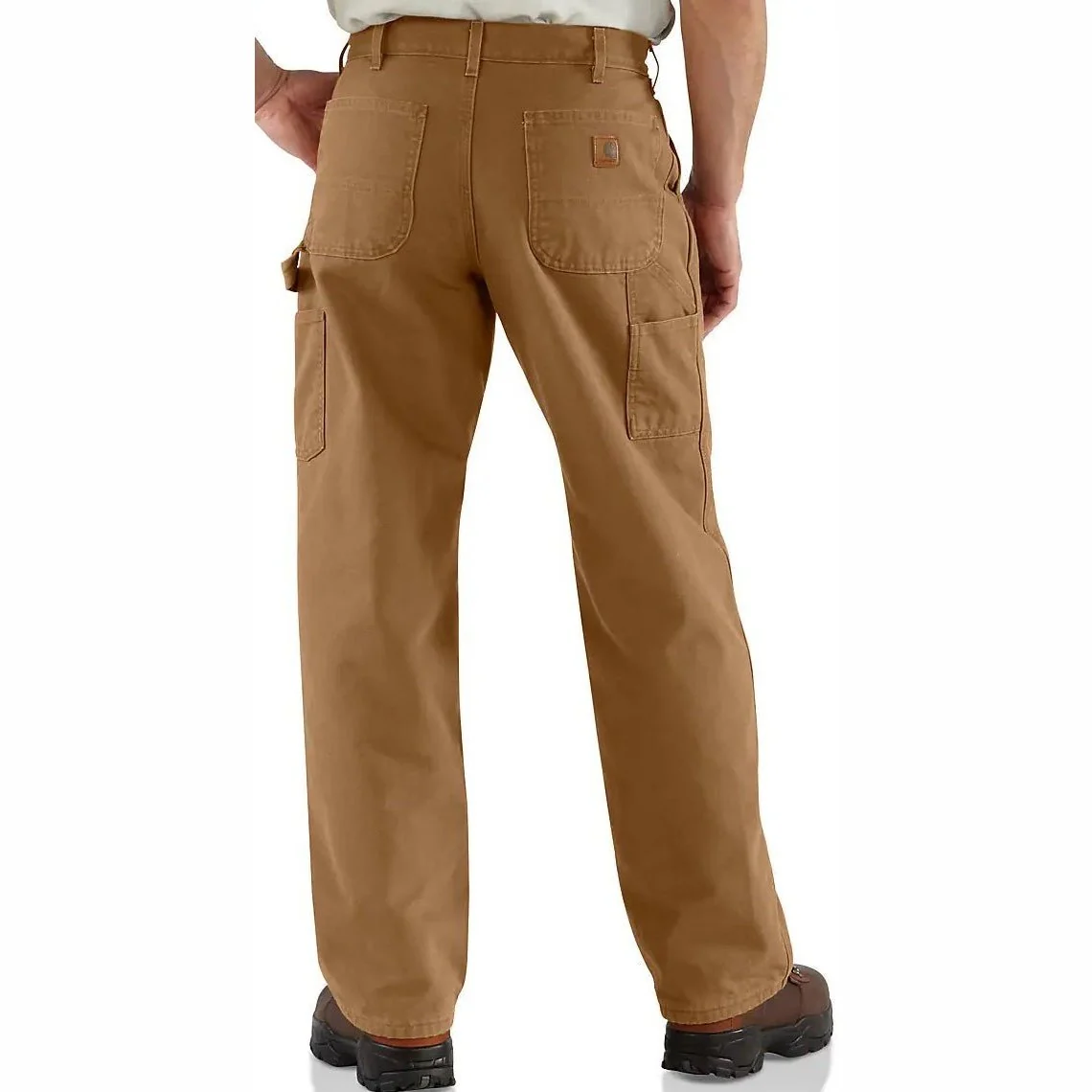 Carhartt Men’s Loose Fit Washed Duck Flannel-Lined Utility Work Pant