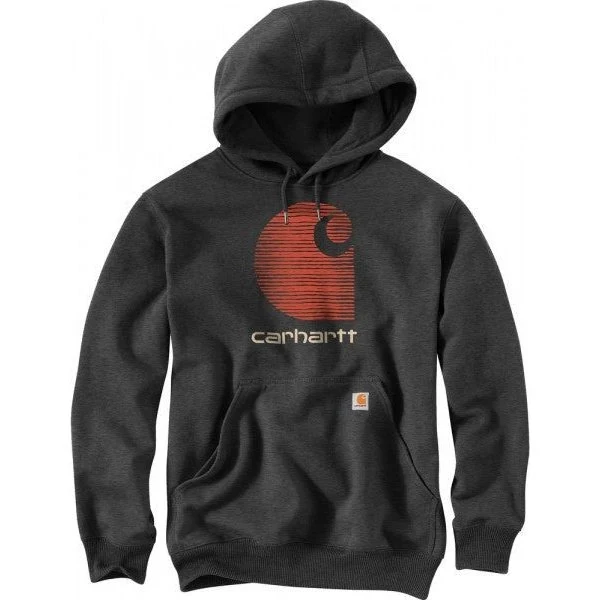 Carhartt Men’s Rain Defender Loose Fit Midweight "C" Logo Graphic Sweatshirt - Image 5