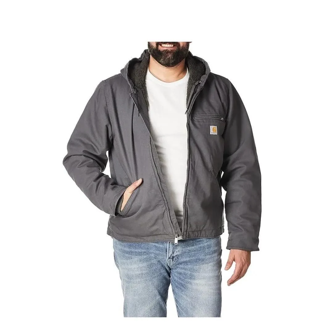 Carhartt Men’s Relaxed Fit Washed Duck Sherpa-Lined Jacket - Image 47