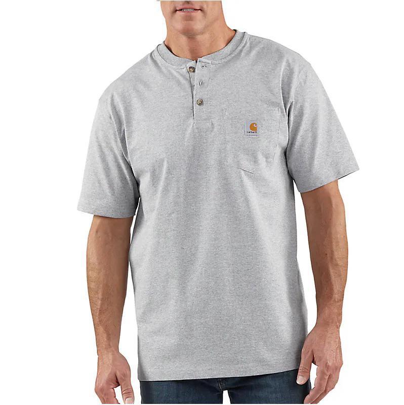 Carhartt Men’s Shirt Henley Short Sleeve Pocket - Image 15