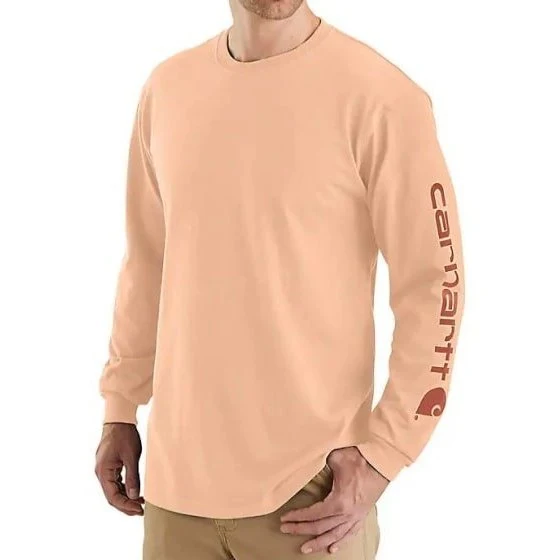 Carhartt Men’s Shirt Loose Fit Long Sleeves T-Shirt Logo Seasonal Colours K231 - Image 4
