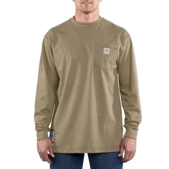 Carhartt Men’s Work Shirt Flame Resistant Force Cotton Long Sleeve - Image 2