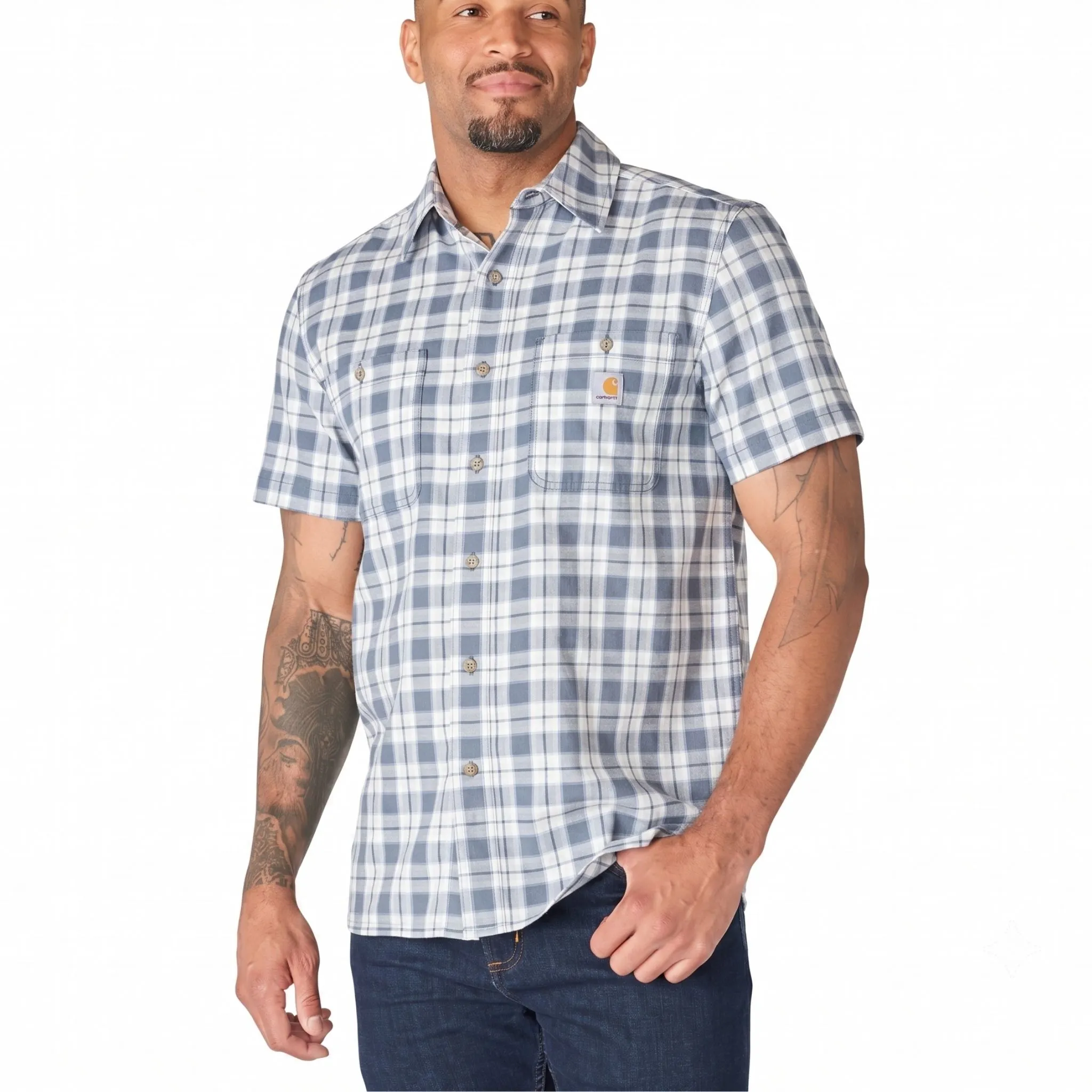 Carhartt Men's Bozeman Relaxed SS Plaid Shirt