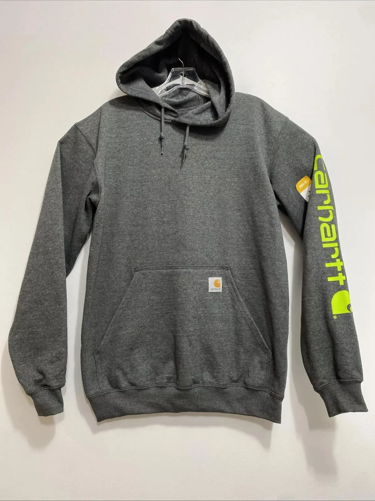 Carhartt Men's Hoodie Loose Fit Midweight Logo Sleeve Pullover - Image 10