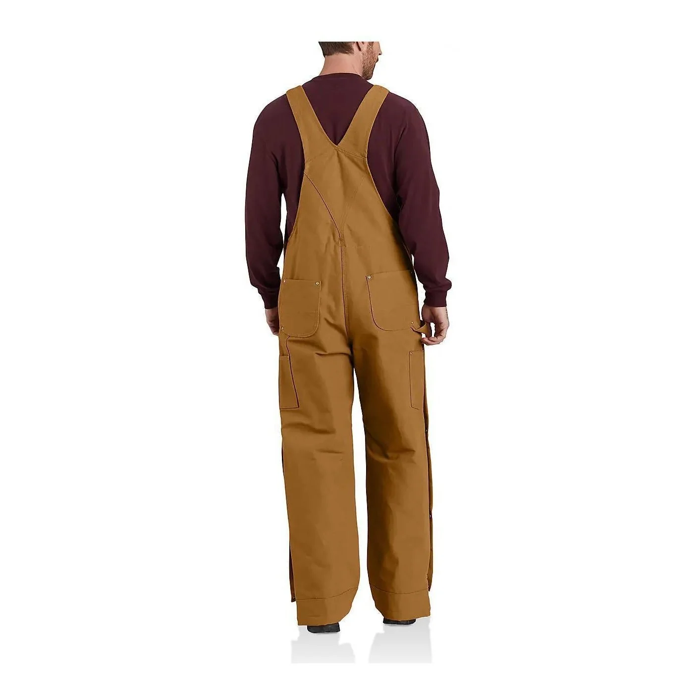 Carhartt Men's Loose Fit Firm Duck Insulated Bib-Overall 2 Warmer Rating 104393 - Image 2