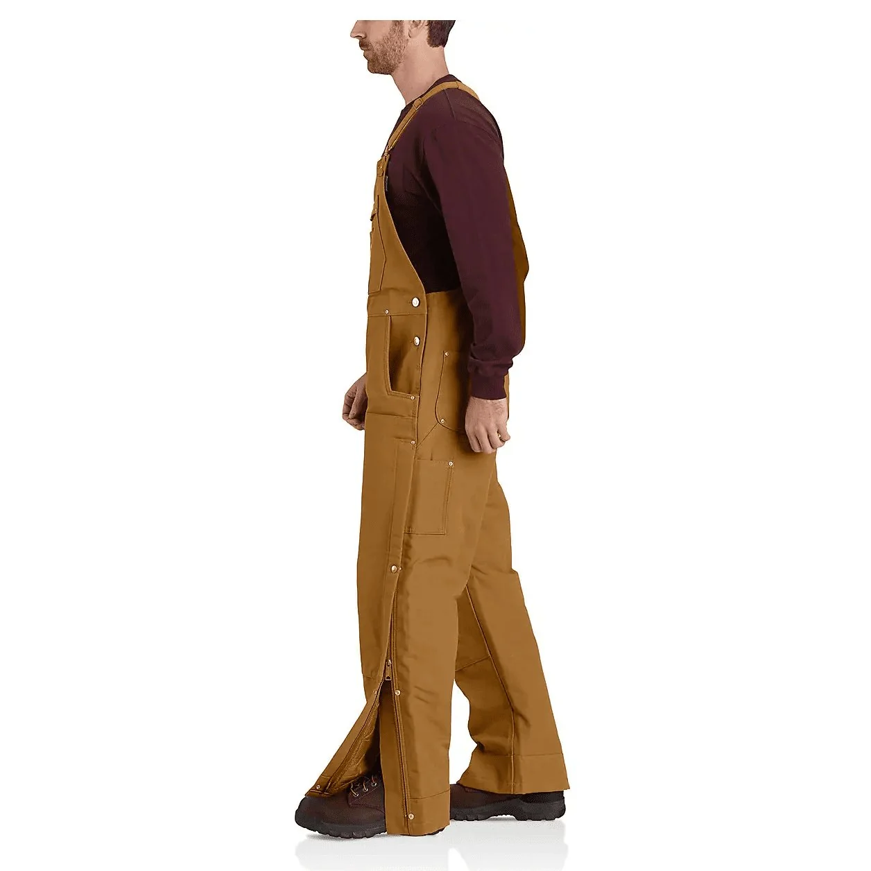 Carhartt Men's Loose Fit Firm Duck Insulated Bib-Overall 2 Warmer Rating 104393 - Image 5